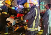 وفاة وإصابة 8 أشخاص إثر تصادم حافلة بشاحنة في «بيش جازان»
