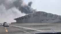 4 مصابين إثر حريق محطة قطار الحرمين بجدة