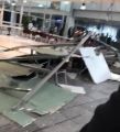 فيديو وصور.. سقوط جزء من السقف المستعار بصالة الحج والعمرة بمطار الملك عبدالعزيز بجدة