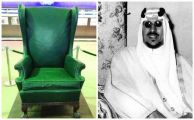 شاهد.. الكرسي الذي صنعته “أرامكو” خصيصاً ليناسب طول قامة الملك سعود عام 1960